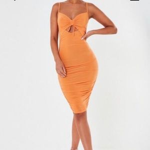 Beautiful tangerine strap dress
